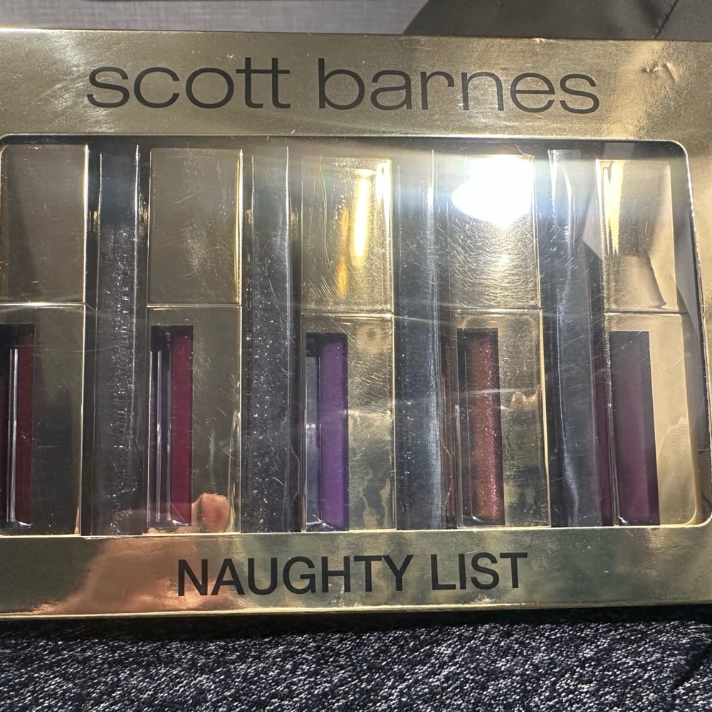 New Scott Barnes Naughty List Lip Gloss Set New in Box